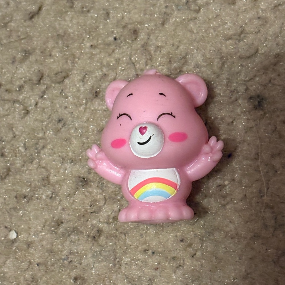 NWOT pink care bear squishy toy